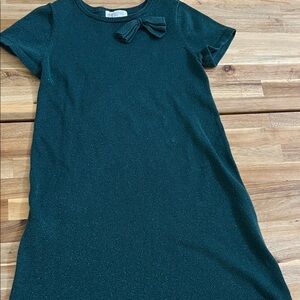 H&M Sparkling Dark Green Kids Dress